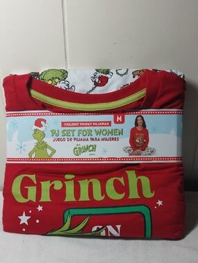 The Grinch PJ Set for Women size M NWT
